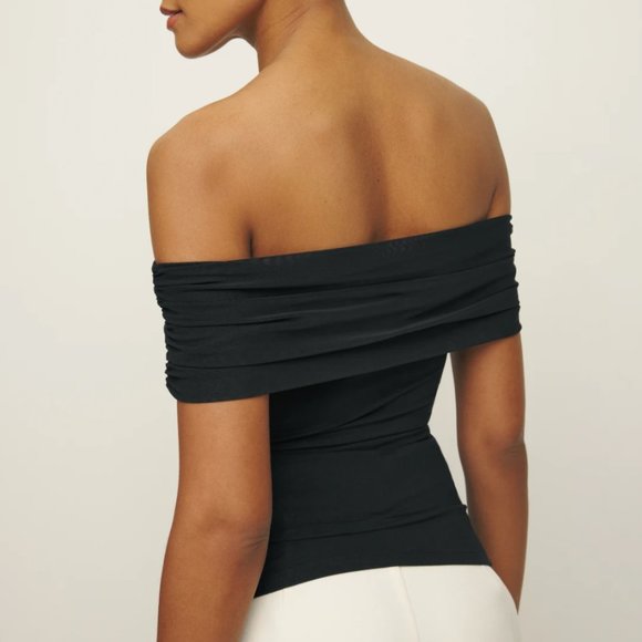 Reformation Rosaline Knit Top Small Black - Picture 2 of 4